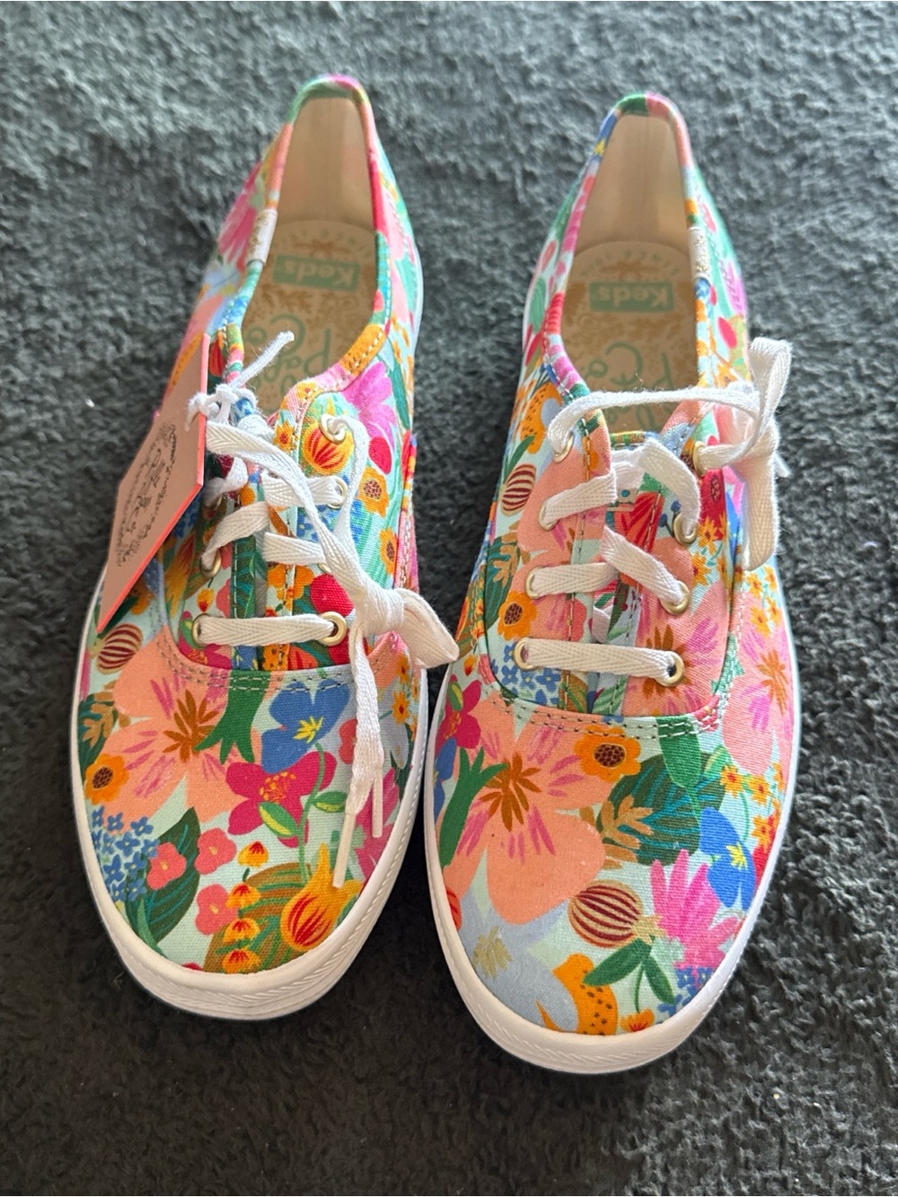 Rifle Paper Keds Floral Print Sneakers, NWT